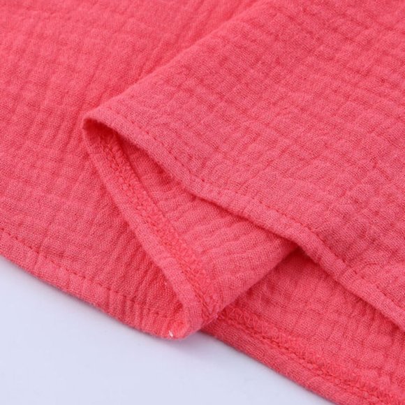 023. Rose Flutter Sleeve Frilled Neck Textured Blouse  Size M - Picture 9 of 11